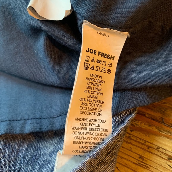 Blue Linen Skirt (L) - Picture 4 of 6